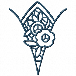 Flowers And Tree Embroidery Design 12